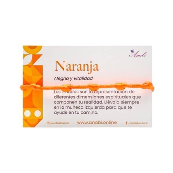 Pulsera de ayuda Naranja a la venta en anabi.online