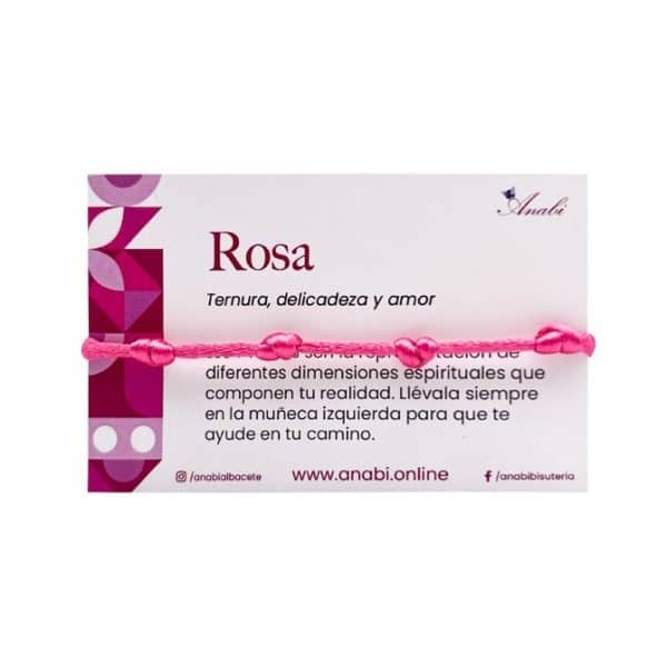 Pulsera de ayuda rosa a la venta en anabi.online
